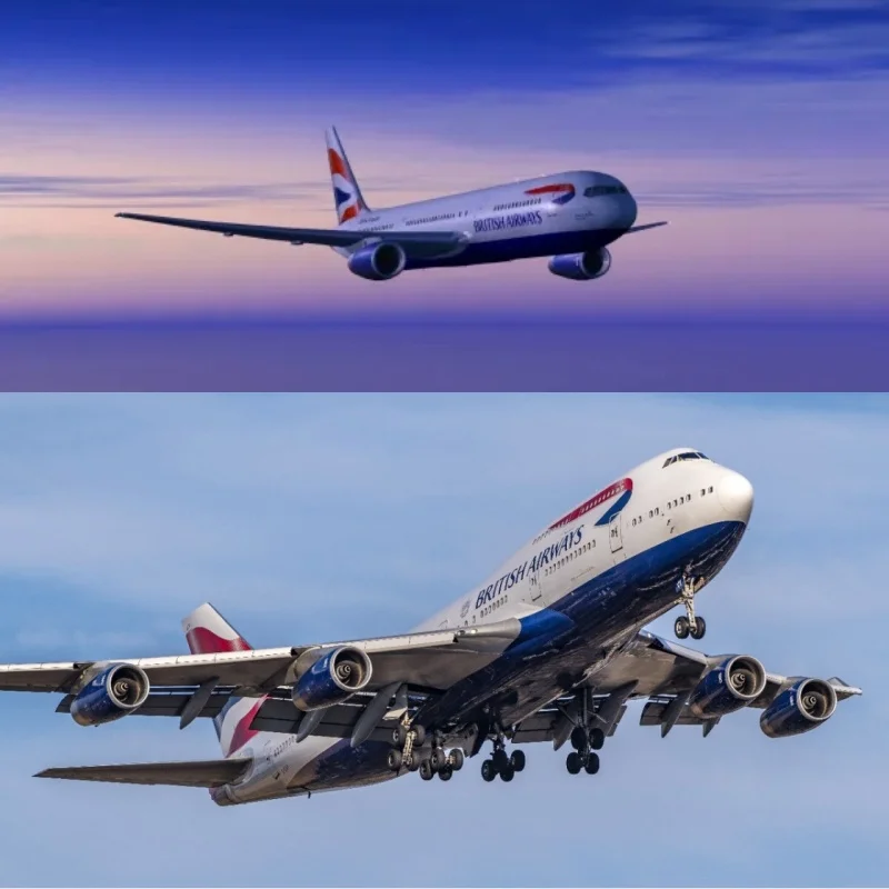 

1:150 Scale British Airways 47cm B747 Model Airplane Resin Diecast Aircraft With LandGear And Lights Offices Display Decoration