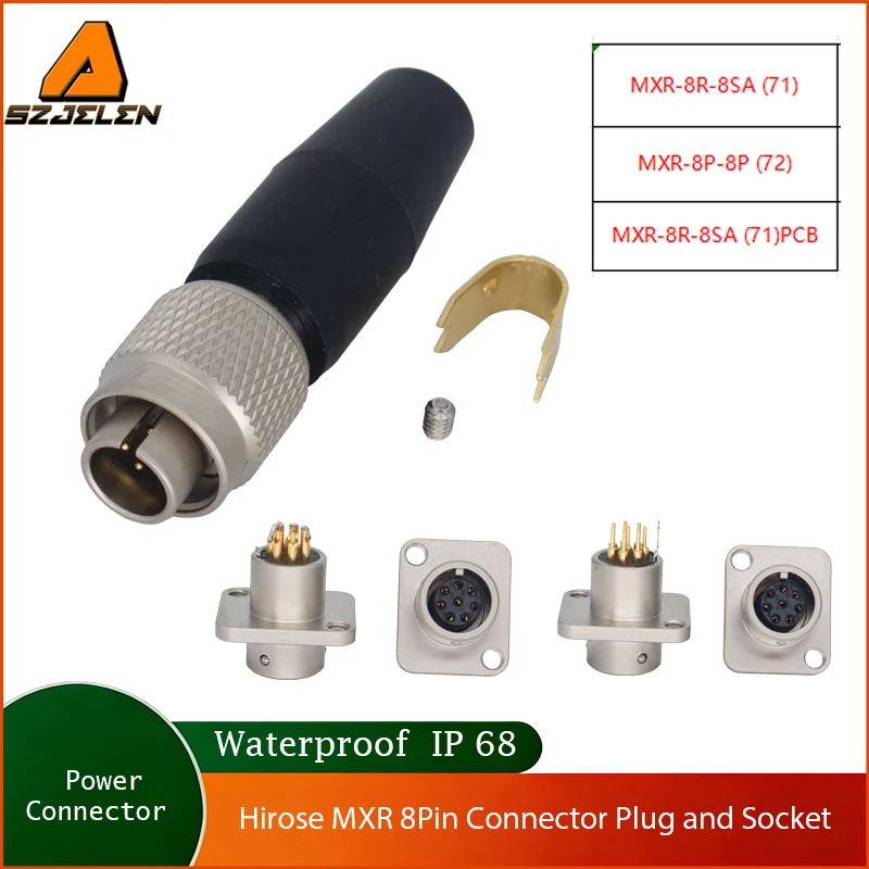 

New Arriving Hirose Connector MXR-8P-8P (72)/MXR-8P-8SA (71) Plug and Socket for Sony RCP/CUU/CNU/MSU Control Cable