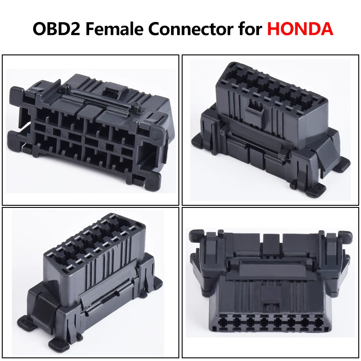 16 Pin Female Connector OBD2 Wire Sockets Obd Adapter for VW/Chevrolet/Honda/Toyato/KIA Car Diagnostic Tool female plug