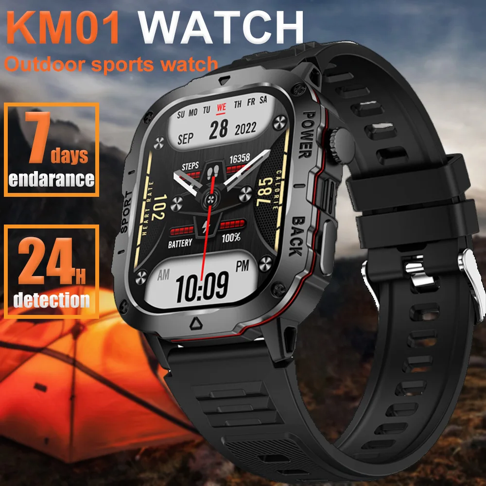 

Sports Smart Watch Bluetooth Call Outdoor Long Endurance Health Heart Rate Monitoring Three Waterproof Multi-function Smartwatch