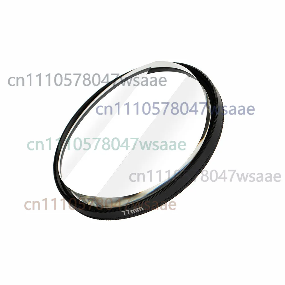 77mm Linear Glass Prism Filter, Split Three-section Design, Create Foreground Blur Special Effects for Camera Shooting