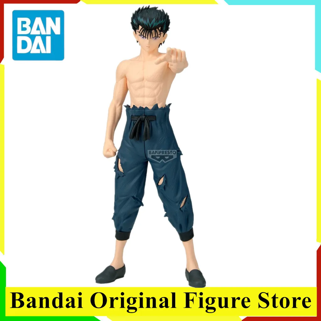 Original BANDAI BANPRESTO MAXIMATIC YUSUKE URAMESHI Yu Yu Hakusho Anime Figure Toys Action Figurine PVC Model Collection Doll