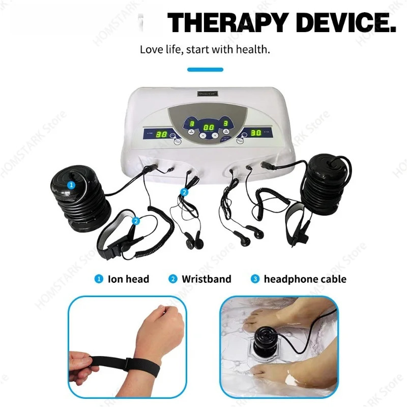 Ionic Foot Spa Bath Detox Machine, Home Use Heavy Metal Foot Detox Device with Clean Array for Foot Therapy