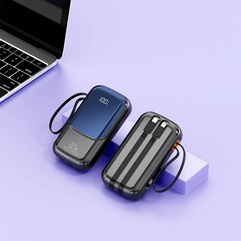 22.5W Built-in Line 20000mAh Power Bank Large Capacity Portable Power Bank