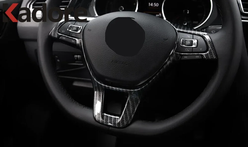 Car Accessories Steering Wheel Protective Cover Sticker Styling Trim For Volkswagen Golf Variant 2014-2017 2018 2019 2020