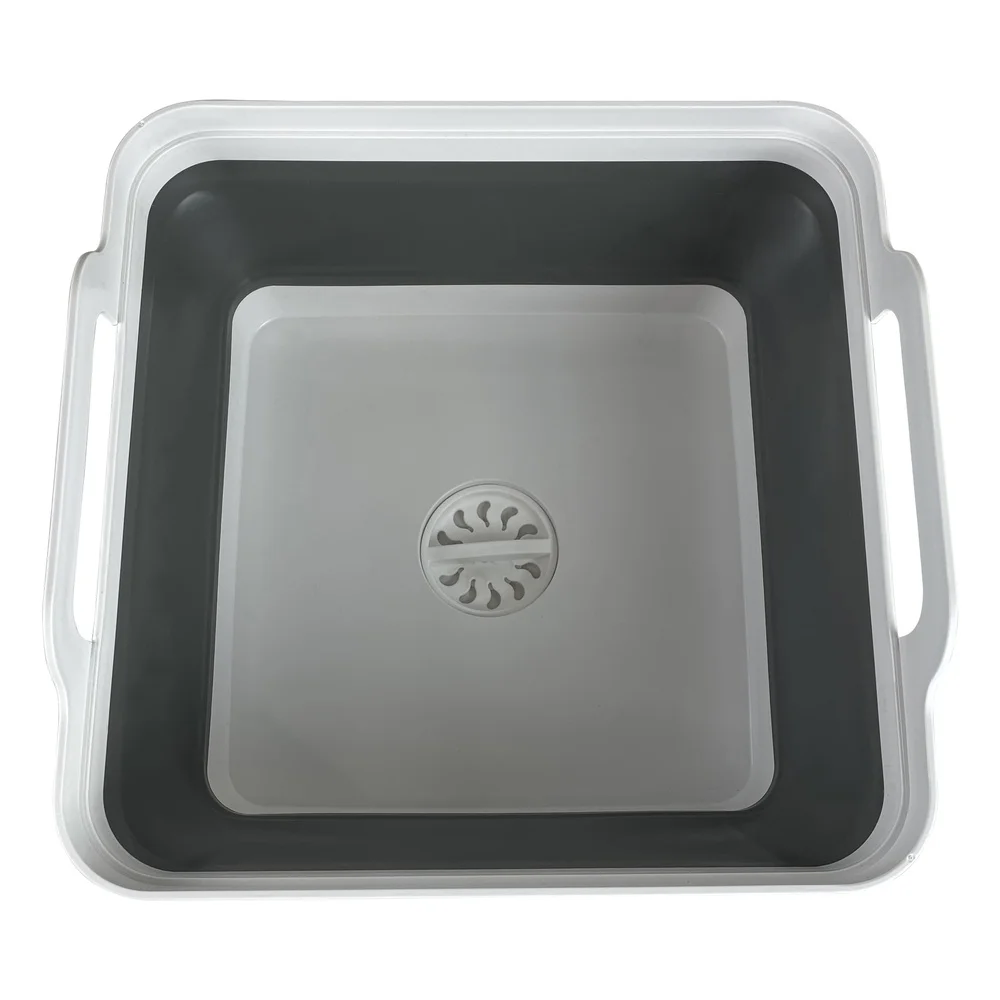 Collapsible Sink Camping Travel Portable Lightweight Basin Flexible Use Indoor Outdoor Easy Storage 10 Quart Durable Solution
