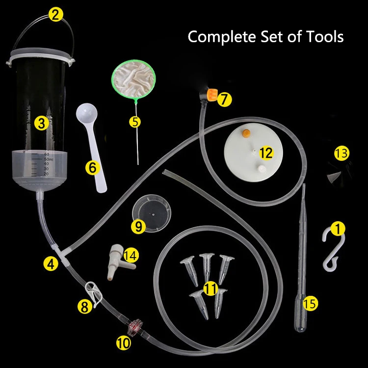 250/500ml Aquarium Brine Shrimp Incubator Artemia Professional Efficient Simple Operation Hatching Bucket Hatch Tool Kits