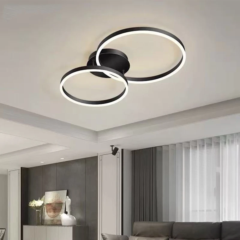 Modern LED Chandelier Minimalist Surface Mounted Pendant Light for Living Room Bedroom Kitchen Home Ceiling Lighting Fixture