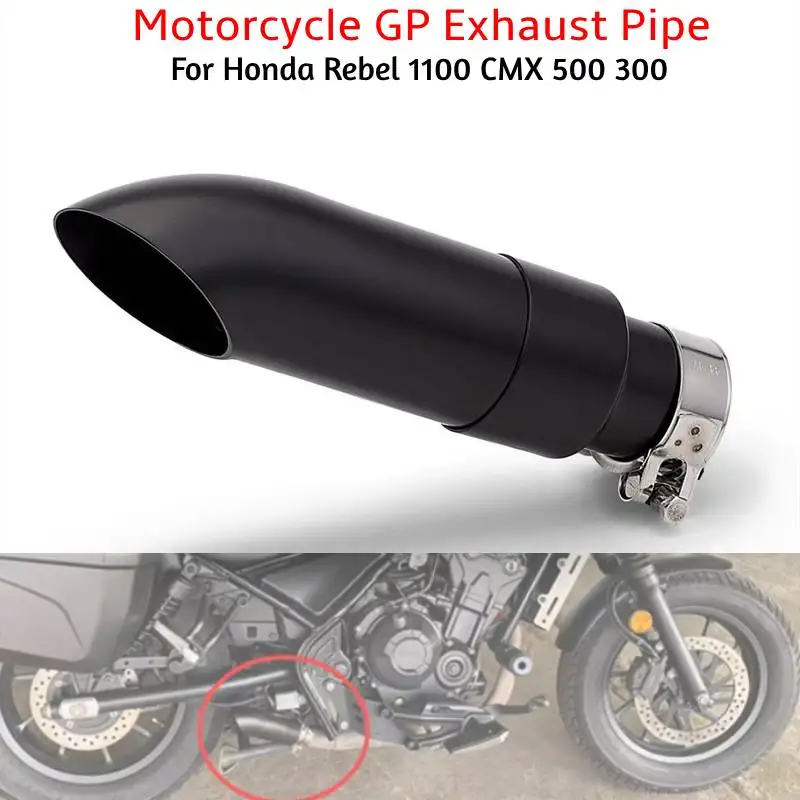 Motorrad GP Auspuffanlage Slip-On Kurze Schalldämpfer mit DB-Killer für Honda Rebel 1100 CMX 500 300 CMX1100 CMX500 CMX300