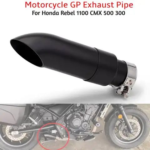 Motorcycle GP Exhaust Pipe Slip-On Short Mufflers With DB Killer for Honda Rebel 1100 CMX 500 300 CMX1100 CMX500 CMX300