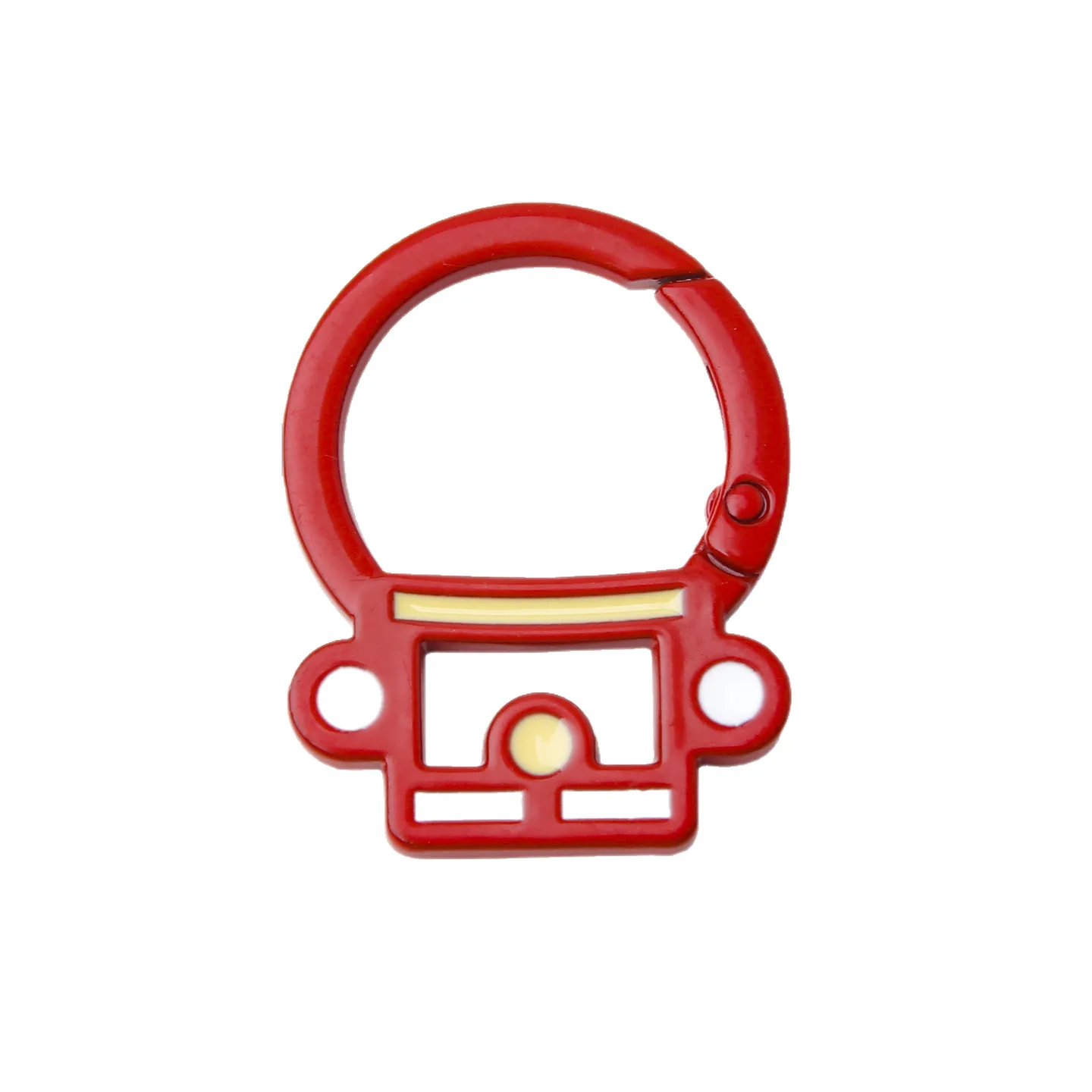 Alloy baking paint dripping oil Doraemon spring buckle DIY material keychain phone chain spring coil y2k fashion toys anime