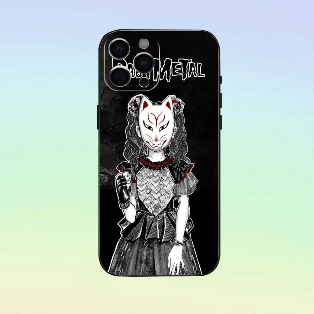 حافظة هاتف روك باند بي بابيزانيتال لهاتف آيفون 17، 16,15,14,13,12,11، أخرى غطاء أسود من السيليكون الناعم