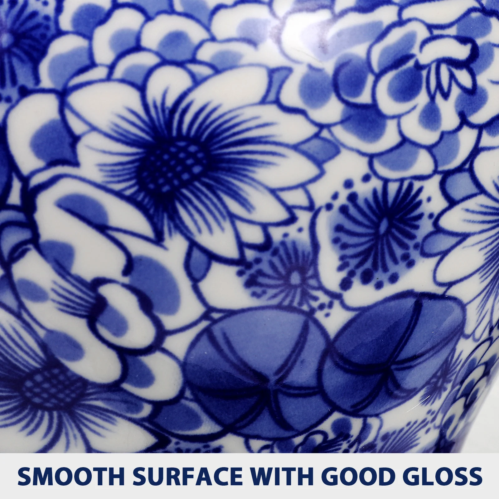 

1Pcs Ceramic Tea Storage Jar Blue White Porcelain Style Kitchen Canister Sealed Storage Tea Holder Tea-Leaf Sealed Jar