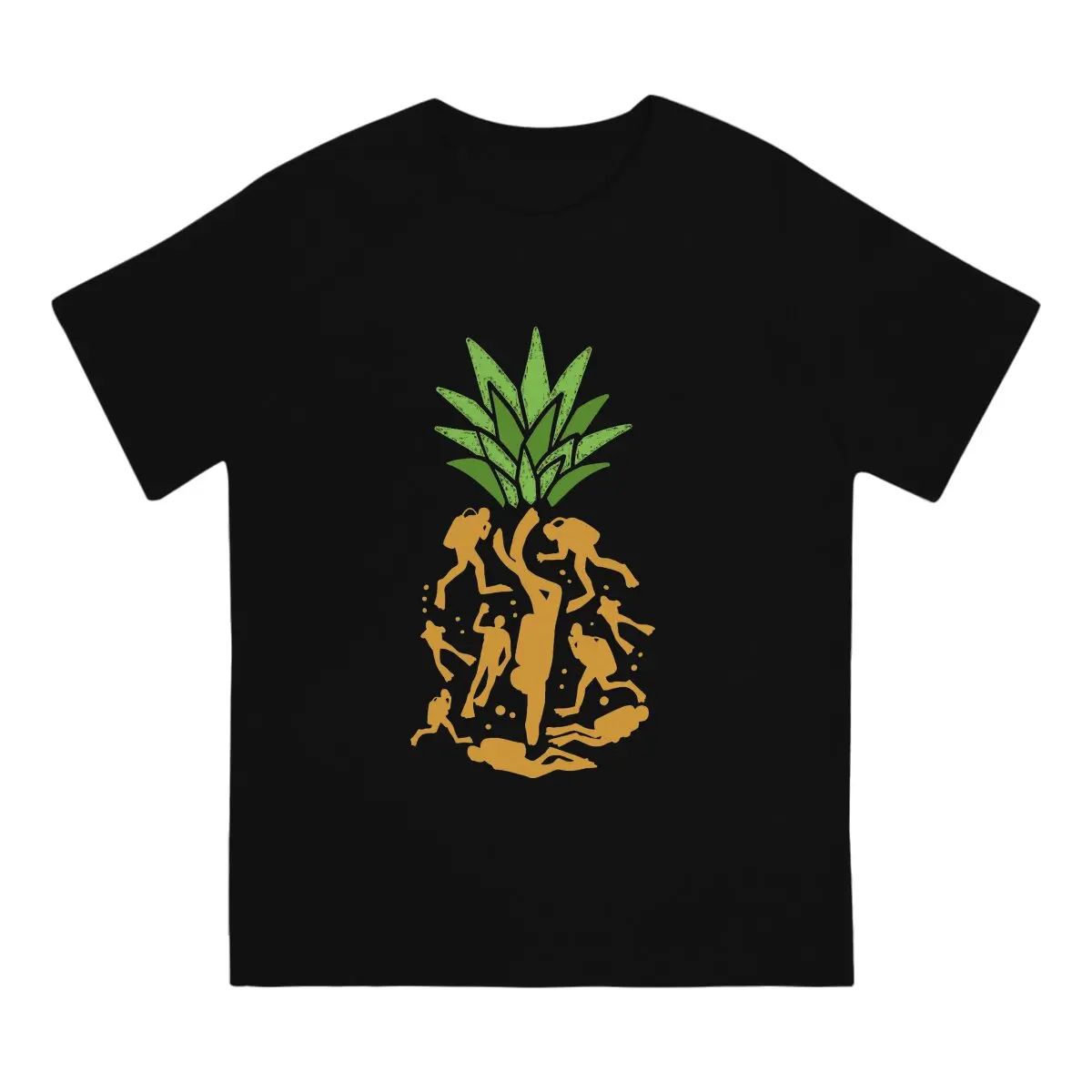 Diving Newest TShirt for Men Scuba Divers Pineapple Round Neck Pure Cotton T Shirt Hip Hop Birthday Gifts OutdoorWear