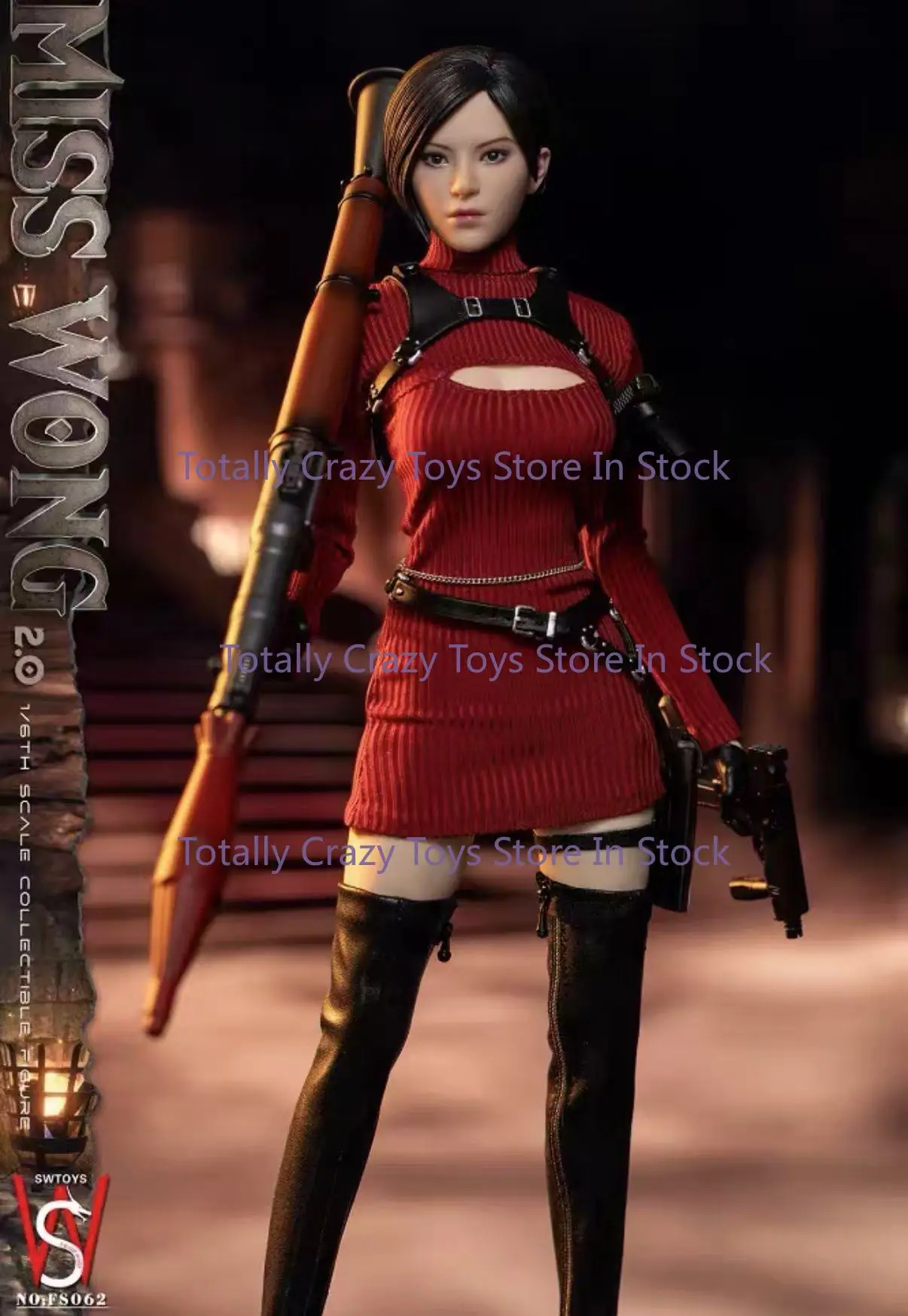 

SWTOYS FS062 Resident Evil Ada King 2.0 Double-headed Sculpture Movable Eye 1/6 Female Soldier Movable Doll