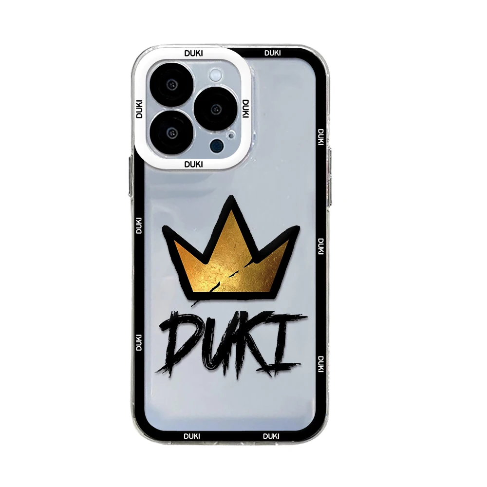 Duki Rapper Phone Case For iPhone 15 14 13 12 11 Mini Pro Max X XR XSMax 6S 6 7 8 Plus SE20 Transparent Cover