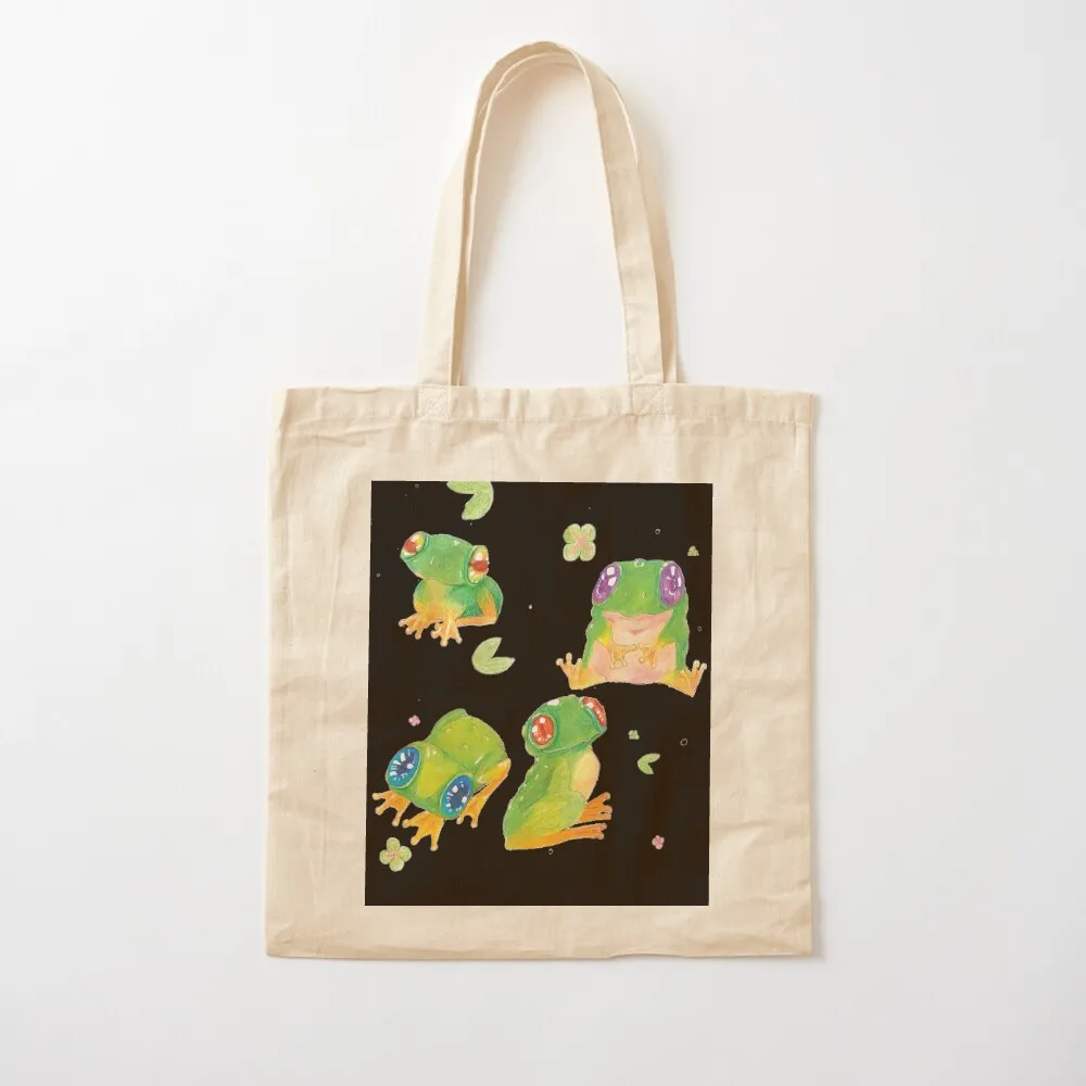 Frogs Tote Bag Canvas bag Women's beach bags bag for beach shopper women canvas