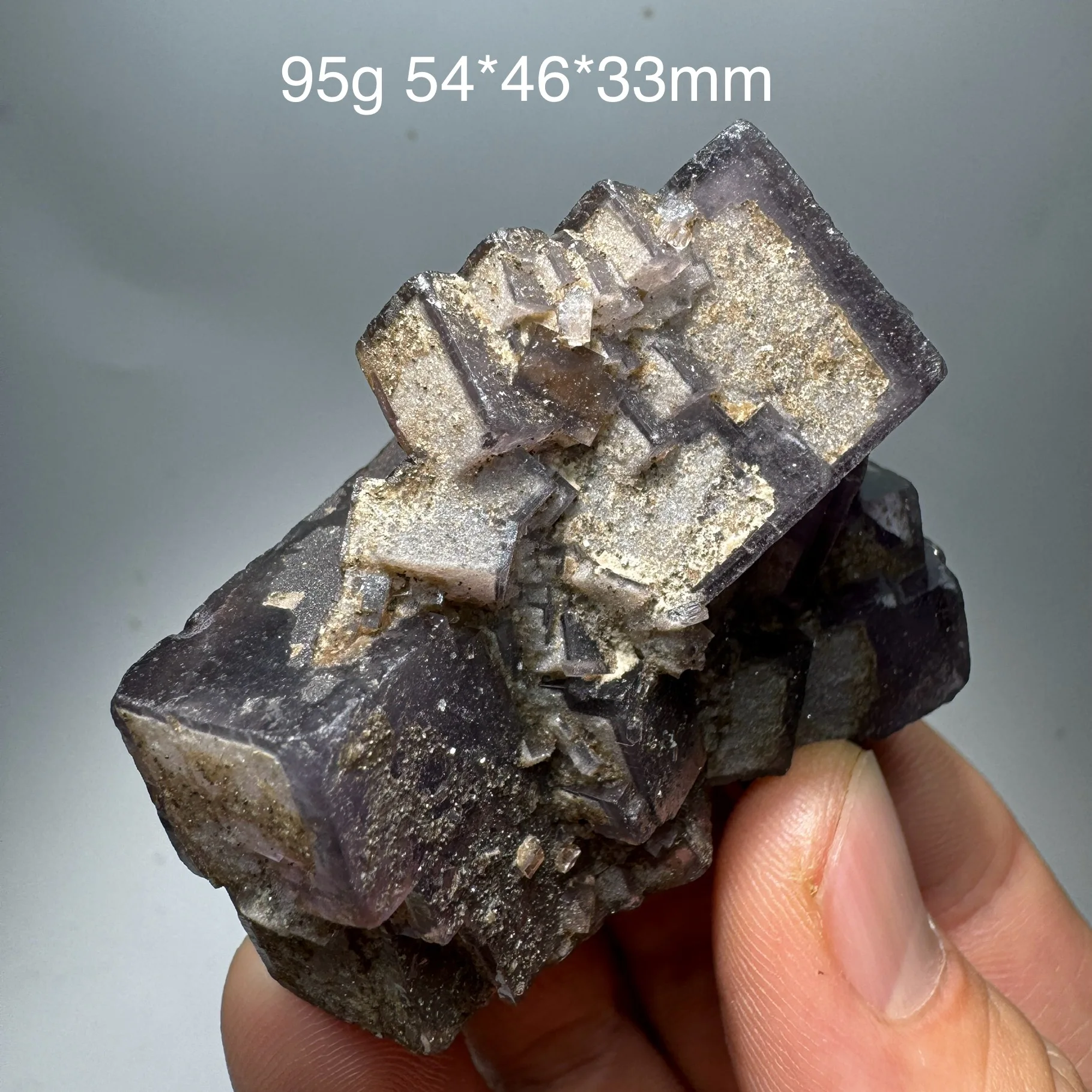 95g Natural Nigeria Sunlight fluorite Mineral Healing Quartz Crystals Stone Home Decor