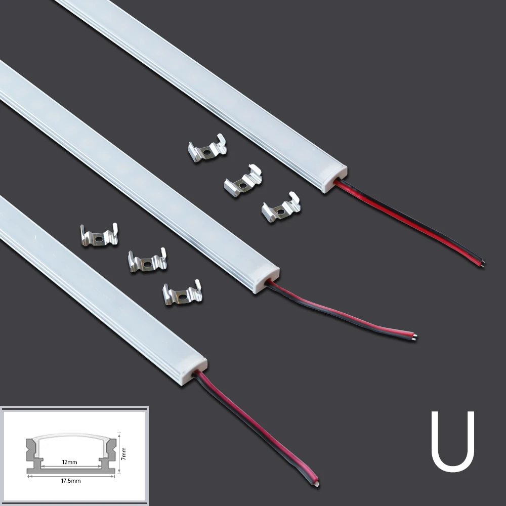 

LED aluminum rigid light bar DC12V 50CM 20 inch U/V-shape 5730 36LEDs LED aluminum channel Home decoration lighting