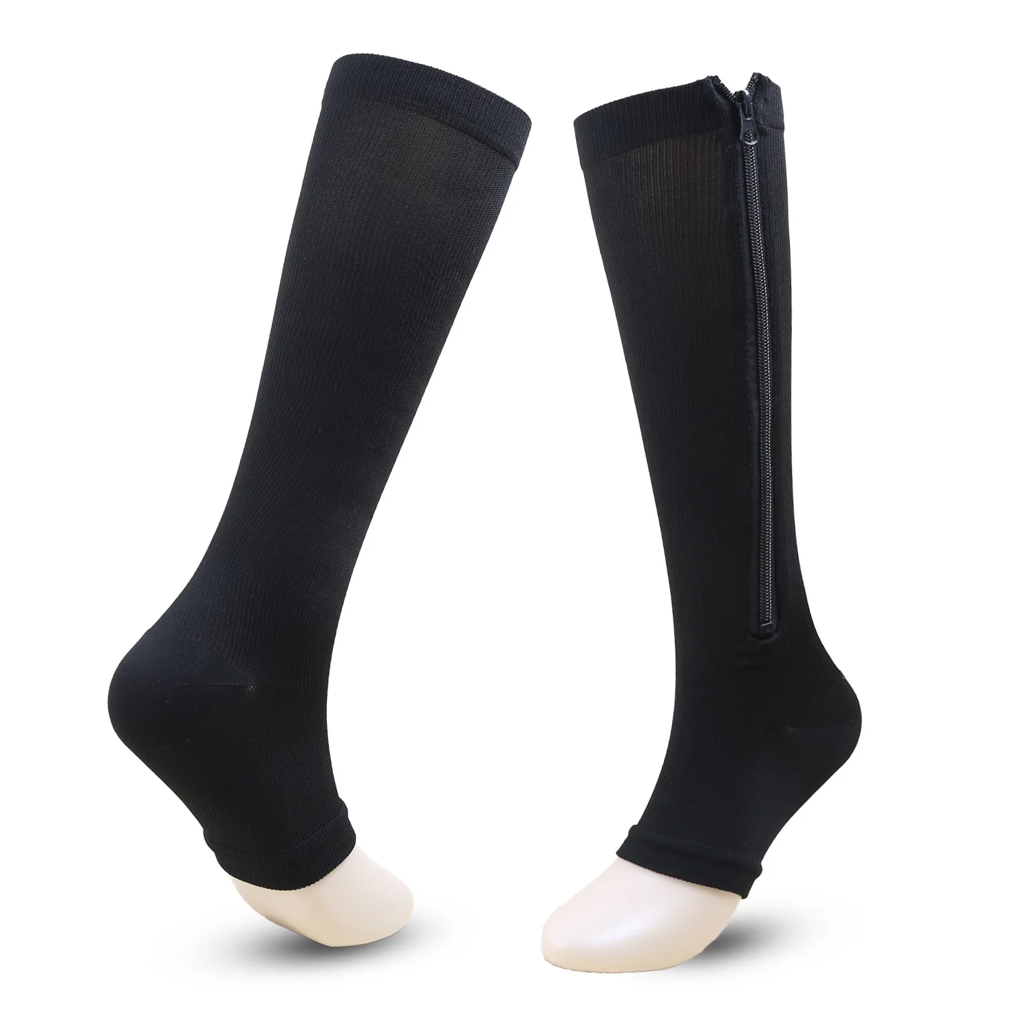 Compression Stockings Sports Pressure Long Cycling Socks Zipper Professional Leg Support Thick Women Varicose Vein Socks