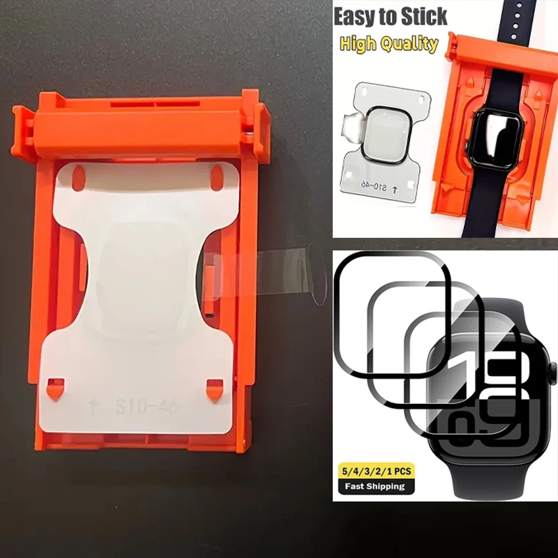 Screen Protector For Apple Watch Ultra3-2-1 49MM42mm-46mm iwatch Series 11-10-9 8 7 44-45mm Soft Easy Install Kit Film