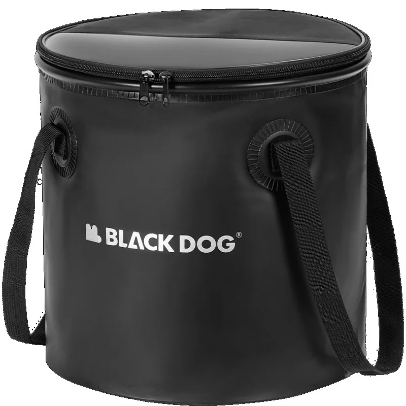 

Blackdog Camping Folding Round Portable Water Bucket With Lid 20L Outdoor Cold Water Tank Bag Fishing Storage Box