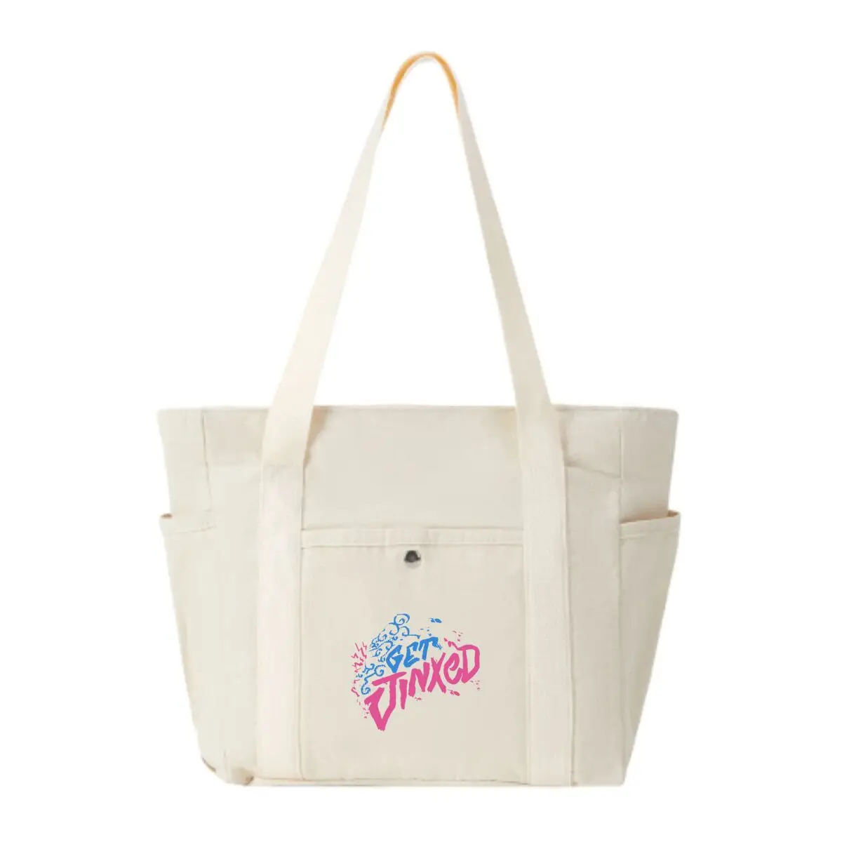 

Get Jinxed design with splashy, fun lettering Minimalist Shoulder Bag with Multiple Pockets for Student Street Wear