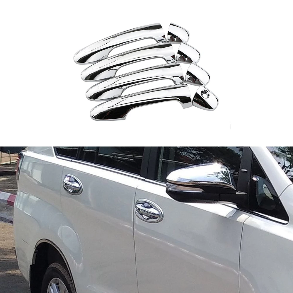 For Toyota Hilux Revo Rocco Fortuner Innova Rav4 2016 2017 2018 2019 2020 SR5 Door Handle Cover Sticker Frame Abs Car Styling