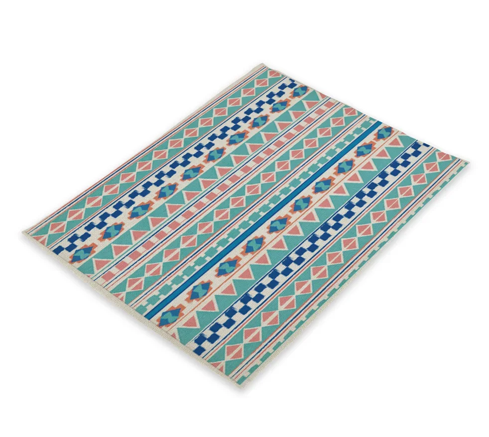 Nordic Geometric Print Pattern Pad On The Table Individual Tablecloth Geometric Pattern Coaster Boho Style Onderzetter Coasters