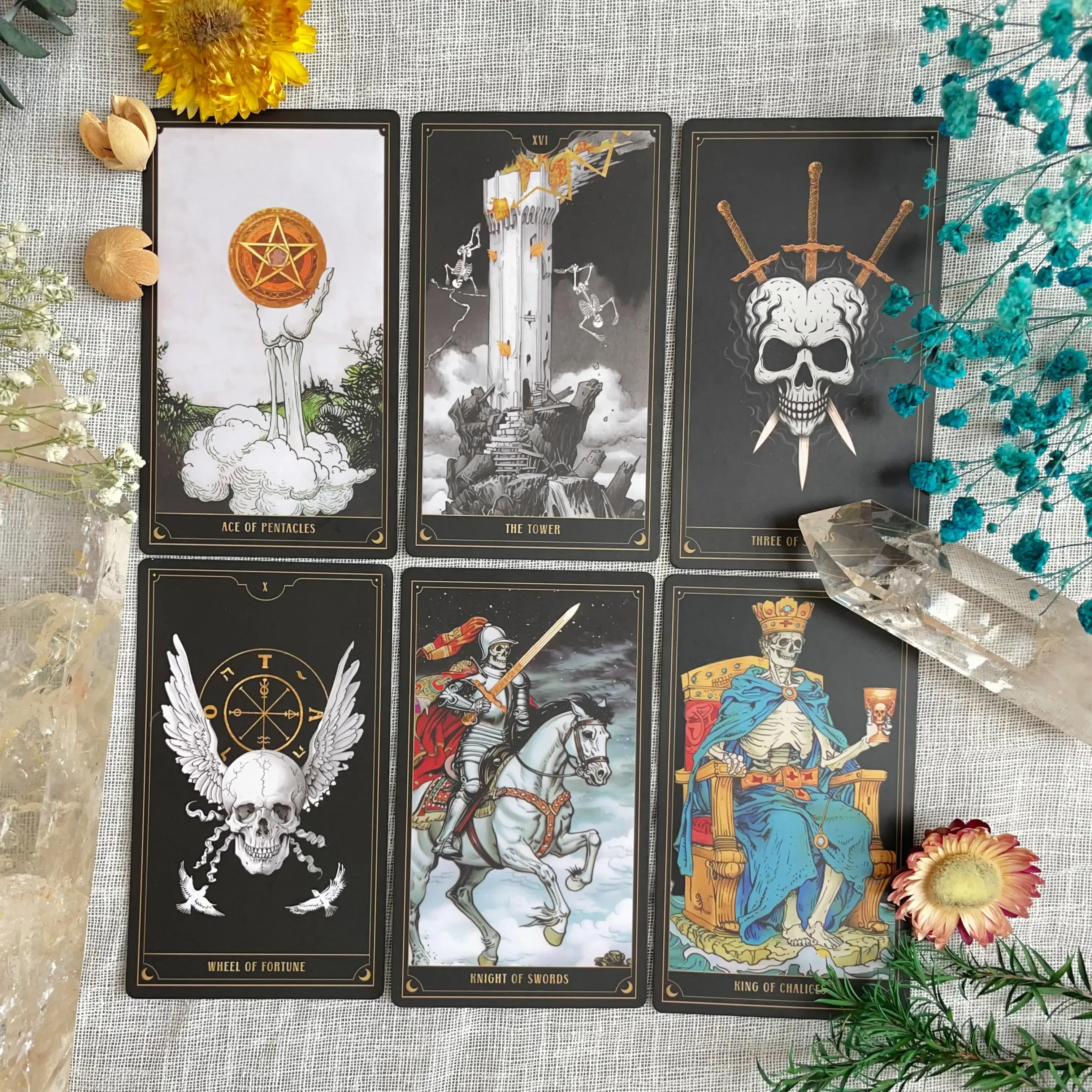 Nuevo 2024 principiantes adivinación español ruso Original alta calidad Oracle cráneo adivinación cubiertas Tarot cartas 78 grande 12*7