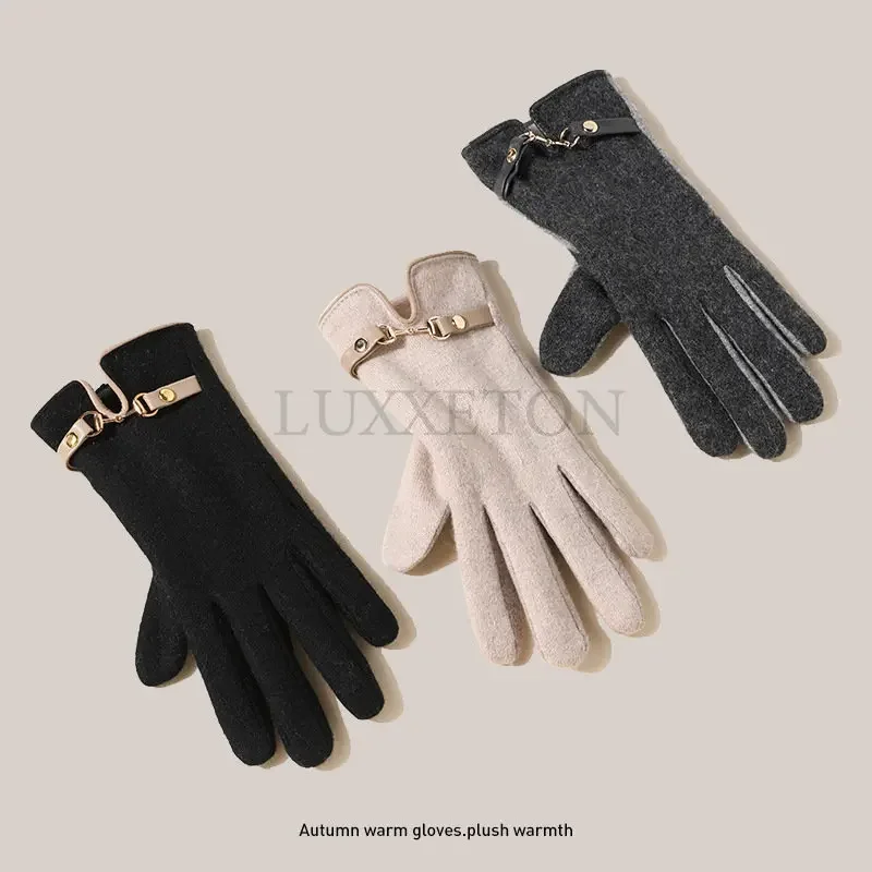 Warm Gloves For Women Touchscreen Touch Screens Comfortable Lined Anti-Slip Glove Winter Gloves Touch Screens Thermal For