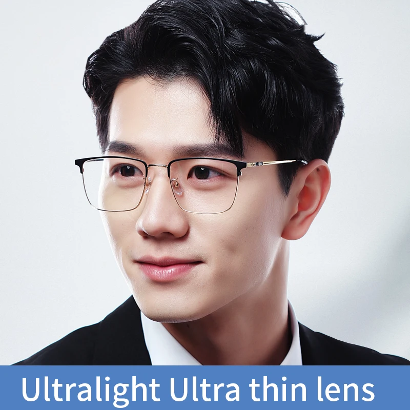 Large Oversized UltraThin Reading Glasses for Men, Blue Light Blocking Wide Frame Readers, Magnifying Presbyopic Eyeglasses