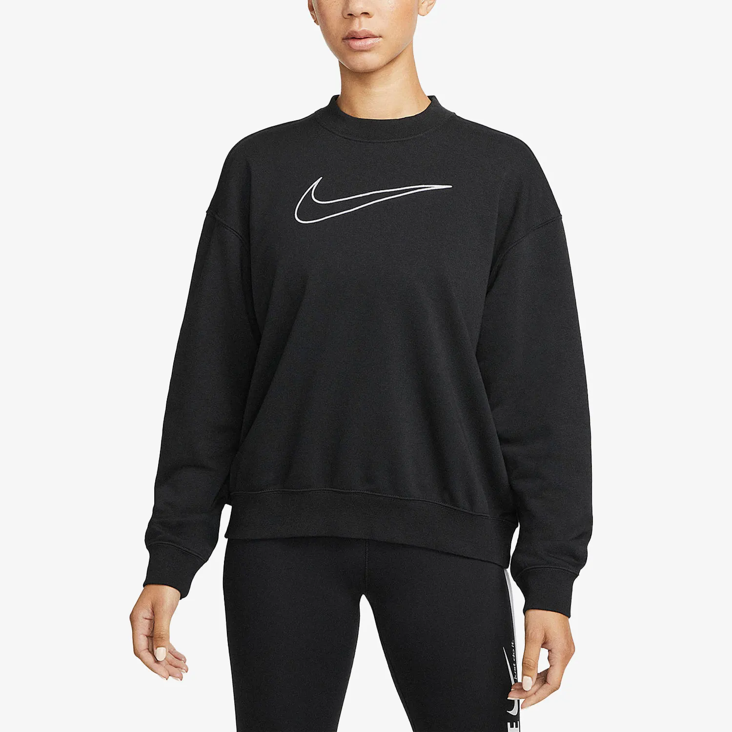 

Nike genuine Women's Comfortable Round Neck Knit Sweatshirt DQ5543-010