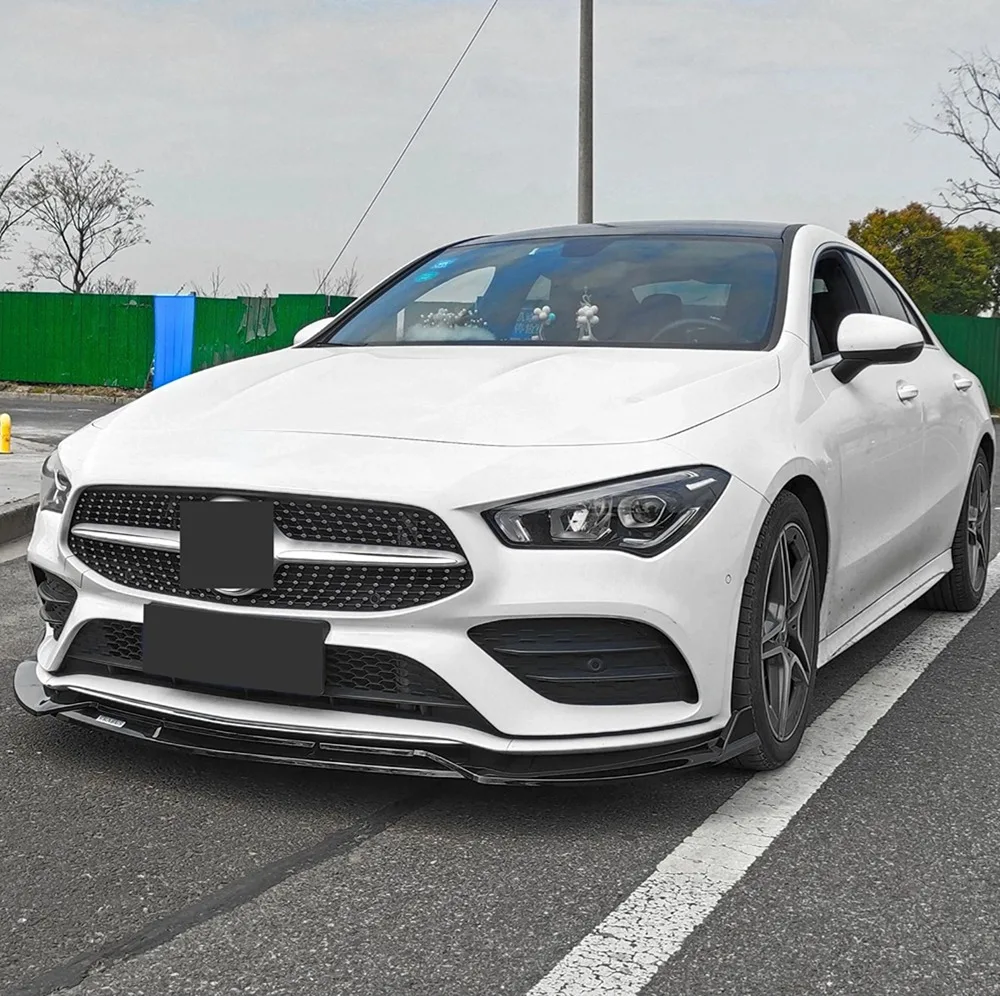

Для Mercedes-Benz CLA Class W118 C118 X118 2020-2023 передний диффузор сплиттер бампер губа подбородок тюнинг аксессуары стильный перфор