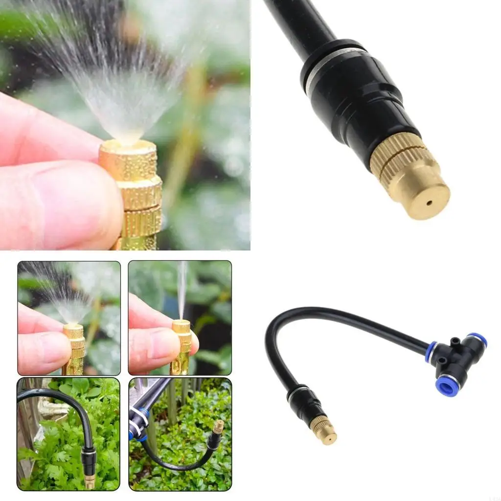 L43A Nozzles Fog Sprayer Garden Quick Connector Adjustable Bending