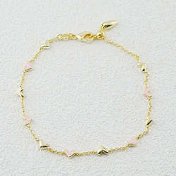 YEEVAA Haven Heart Pink Enamel Necklace/Bracelet Jewelry Set Fashion Jewelry, Unique Gifts