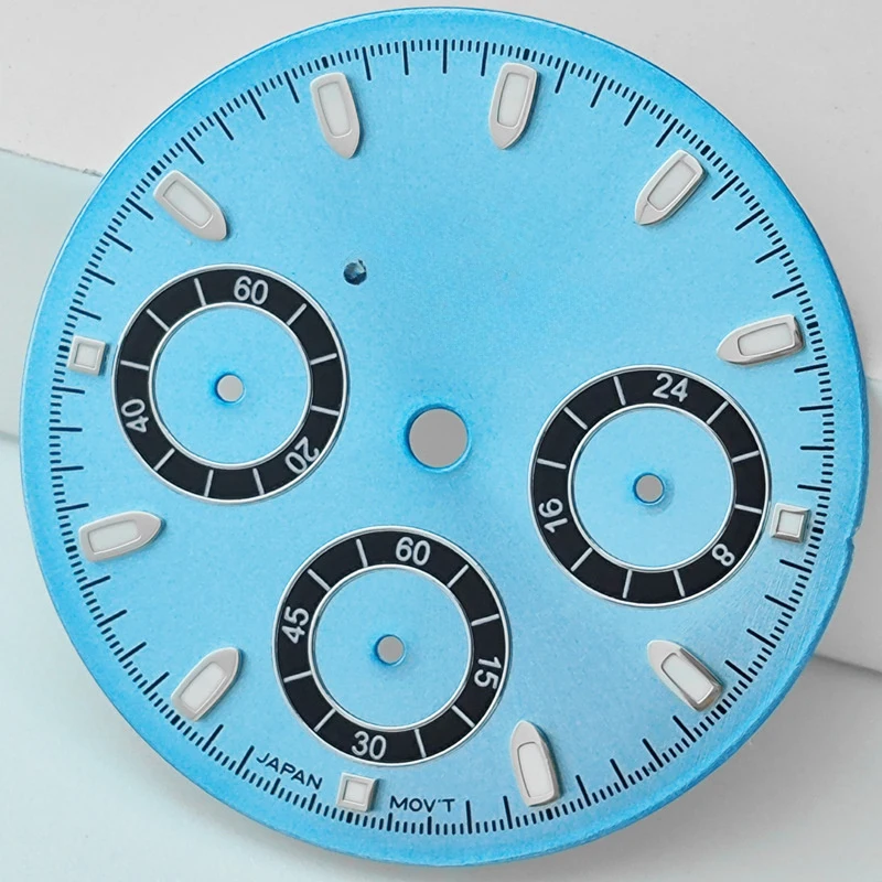 High-e New Dial Modification VK63 Green Luminous Multifunction Quartz Movement Watch Modification Parts Modification Accessories