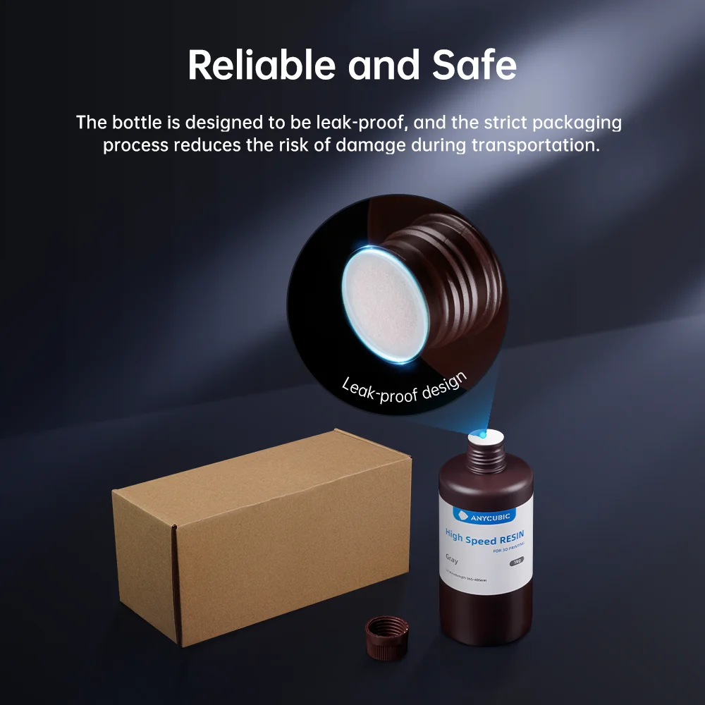 ANYCUBIC High Speed Resin For Photon Mono M5s 405nm Resin For LCD 3D Printer 3X Faster Quick Curing Liquid Printing Materials