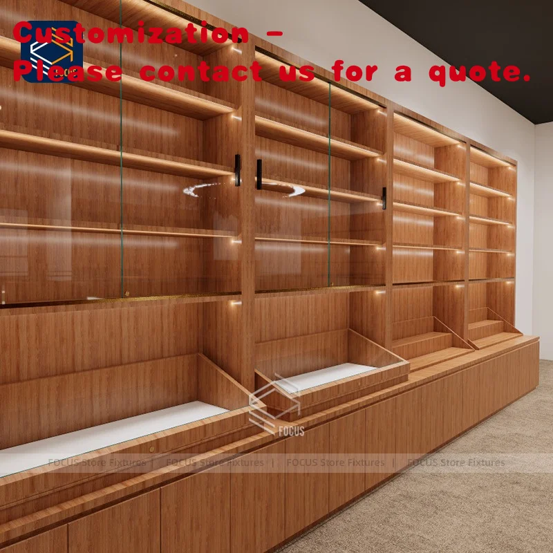 

custom.Jewelry Shop Design Jewellery Showcase Wooden Jewelry Retail Display Racks