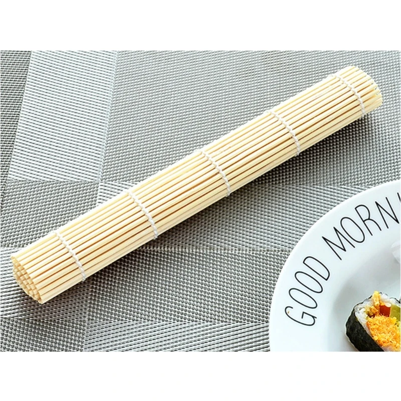 Kitchen Sushi Mat Natural Bamboo Sushi Making Rolling Mats Durable For Beginner