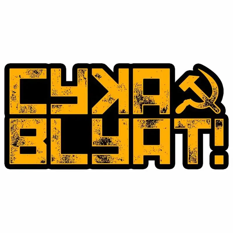 

Russia Flag Cyka Blyat SUV Car Sticker Retro Graffiti Vinyl Decal Waterproof PVC Whole Body Trunk Window Helmet Stickers