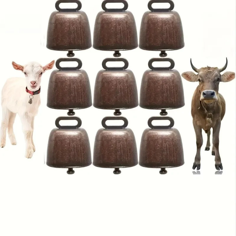 20/40pcs Copper/Brass Christmas Decoration Bells Cow Horse Sheep Grazing Bells Cattle Farm Animal Pet Anti-Theft Additions Bell