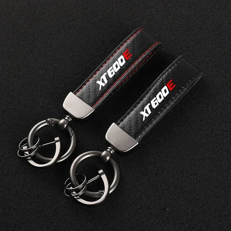 New Leather Motorcycle keychain Horseshoe Buckle Jewelry for YAMAHA XT600 XT600E XT 600 Accessories