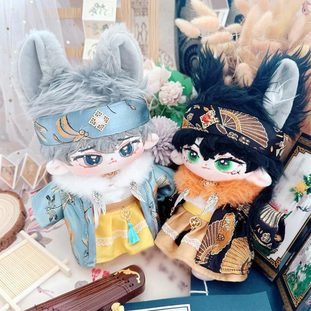 

Древний костюм, 20 см, хлопковая кукольная одежда, игрушечные аксессуары, креативное хлопковое кукольное платье, мини в китайском стиле