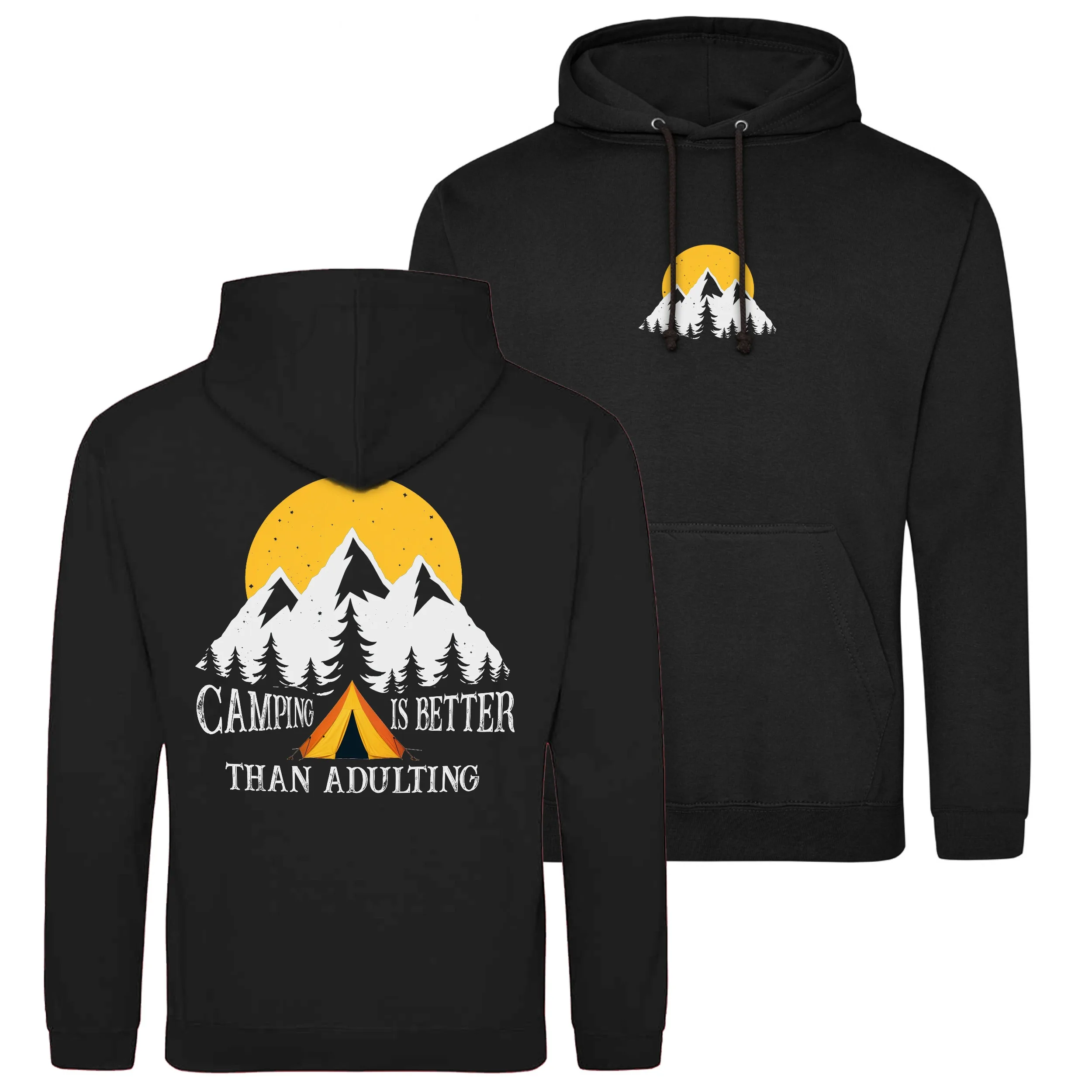 

Кемпинг лучше, чем толстовки для взрослых, мужские и женские толстовки с длинными рукавами, топы Y2k, осенний пуловер, мужская одежда, спортивная одежда