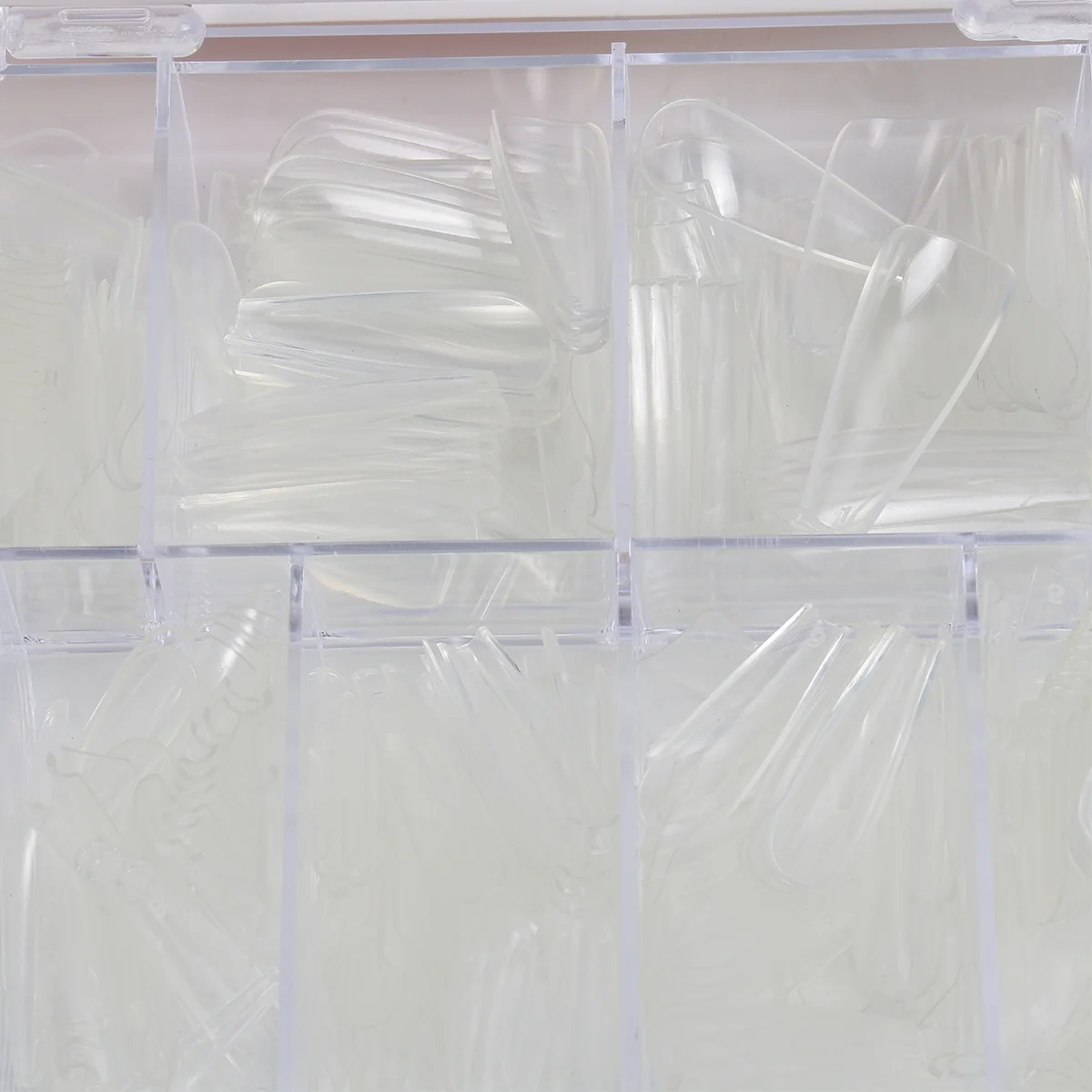 

600Pcs Flat Ballerina Transparent False Nail Tips Full Cover Fingernails Women Girls Fake Nails Nail Stickers Manicure Decals