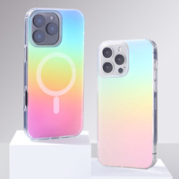 Rainbow Dazzling Plating Magsafe Color Gradient Case For iPhone 16 Pro Max 16 + 15 Pro Max 14 Plus 13 Pro 12 11 Protection Cover
