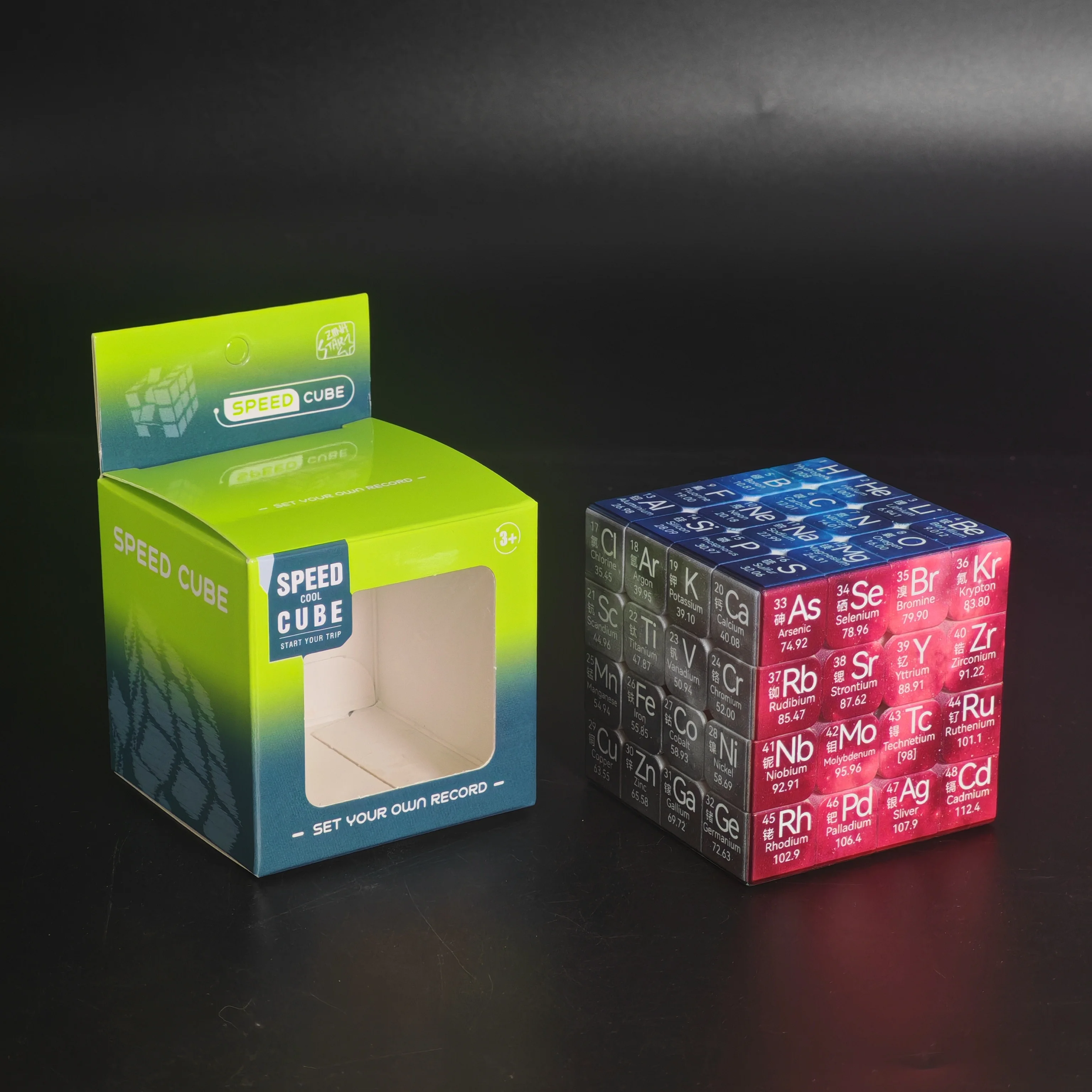 Der Periodensystem-Würfel, Chemie-Würfel 4x4 Speed Cube, ZIINA STAR 4x4 Speed Cube Puzzle Zauberwürfel 4x4x4 Puzzle – Detail 6