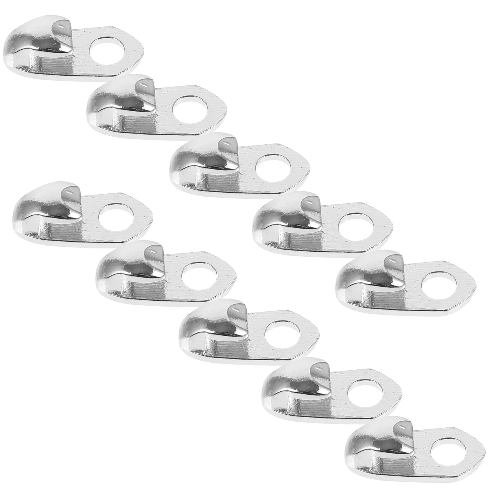 

20pcs Shoelace Buckles Zinc Alloy Repair Kit Boot Eyelets Supplies Sports Shoes Accessories Connectors Silver Color
