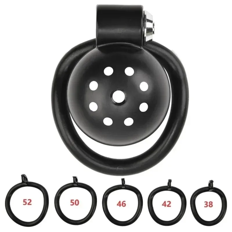 Chastity Cage Adult Toys Penis Cock Cage Set Sissy Chastity Penis Cage Padlock 5 Cock Ring Penis Bondage Slave Man Sex Toys BDSM